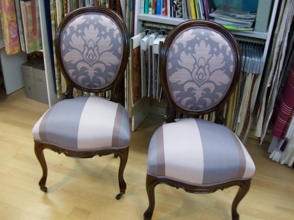 Refection de chaises tapissées par votre atelier de tapissier à Lunel et Montpellier